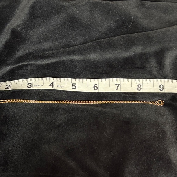 Vintage Gold Chain Necklace with Floral & Pearls Pendant - Picture 4 of 7